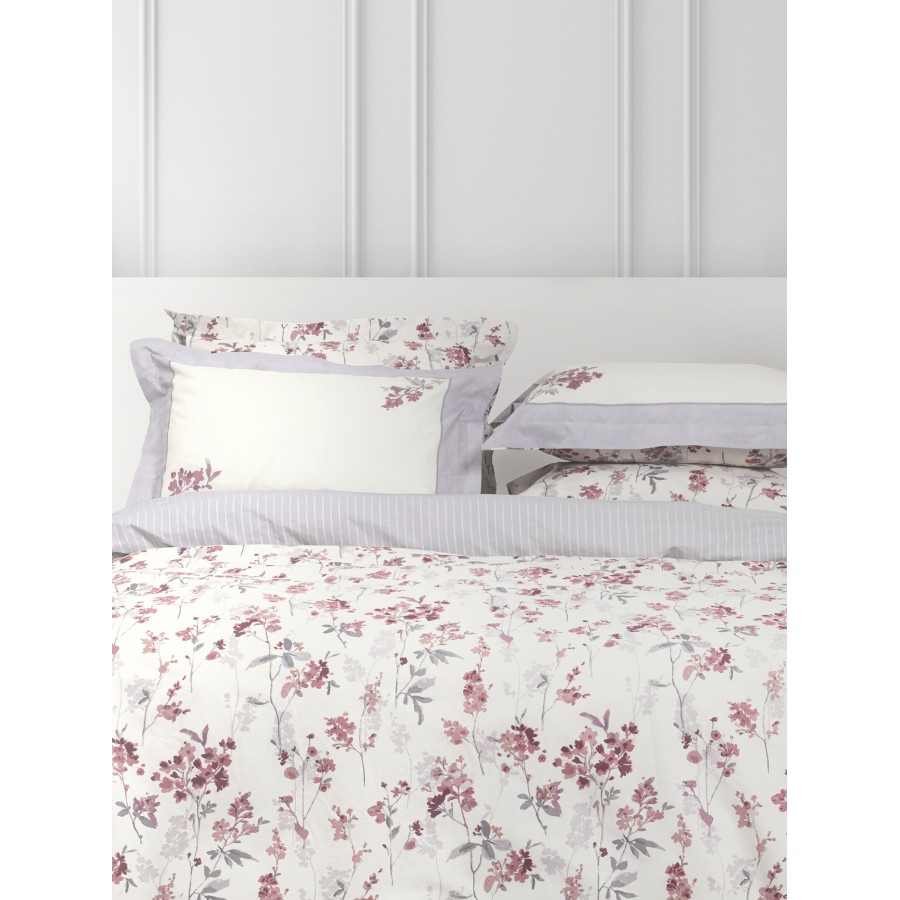 Nima Home Σετ Παπλωματοθήκη Μονή - Tessa Ροζ, Μπεζ   (1 x 160x240     52x72+5)