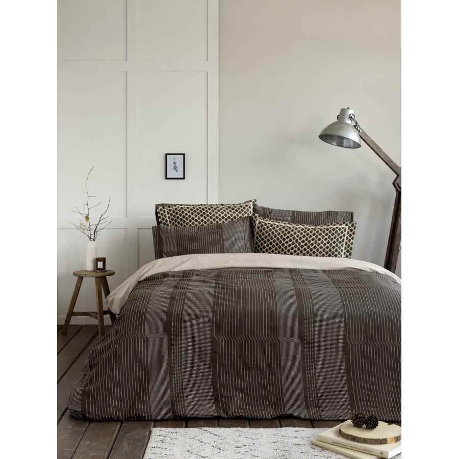 Nima Home Σετ Παπλωματοθήκη Μονή - Welley Γκρι   (1 x 160x240   52x72)