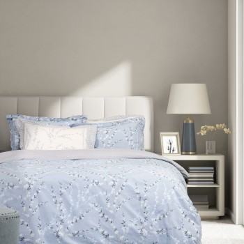 Nima Home Σετ Παπλωματοθήκη Υπέρδιπλη - Inverno Μπλε   (1 x 220x240 + 2    52x72+5)