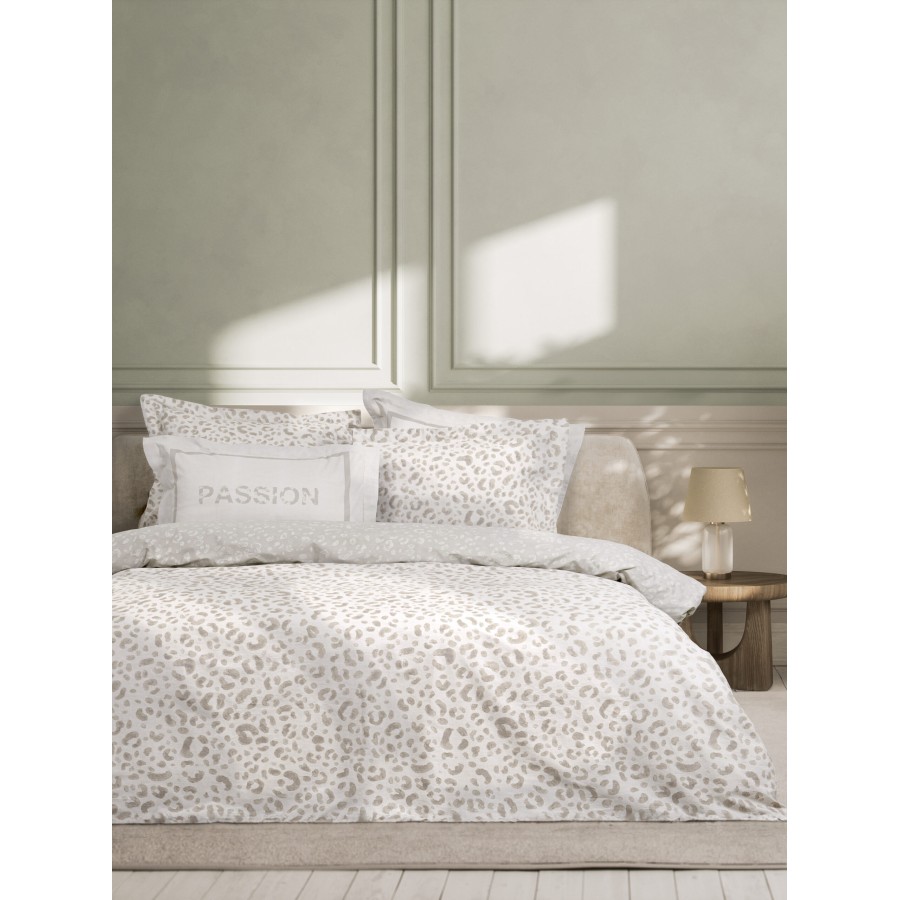 Nima Home Σετ Παπλωματοθήκη Υπέρδιπλη - Passion Μπεζ   (1 x 220x240 + 2    52x72+5)