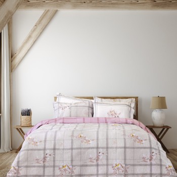 Nima Home Σετ Παπλωματοθήκη Υπέρδιπλη - Reimon Ροζ   (1 x 220x240 + 2  52x72)