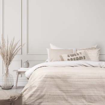 Nima Home Σετ Παπλωματοθήκη Υπέρδιπλη - Venity Μπεζ   (1 x 220x240 + 2  50x70)