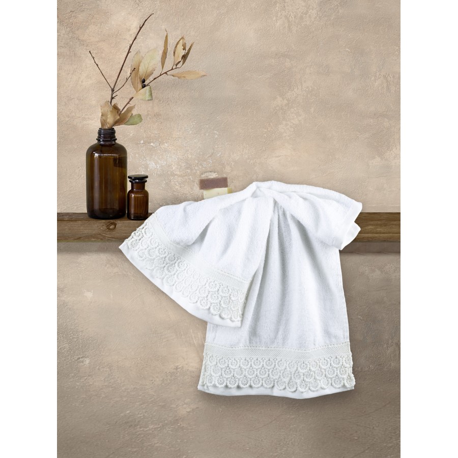 Nima Home Σετ Πετσέτες (2 x 30x50) - Union White Λευκό