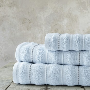 Nima Home Σετ Πετσέτες (30x50 + 50x90 + 70x140) - Aura Light Blue Γαλάζιο