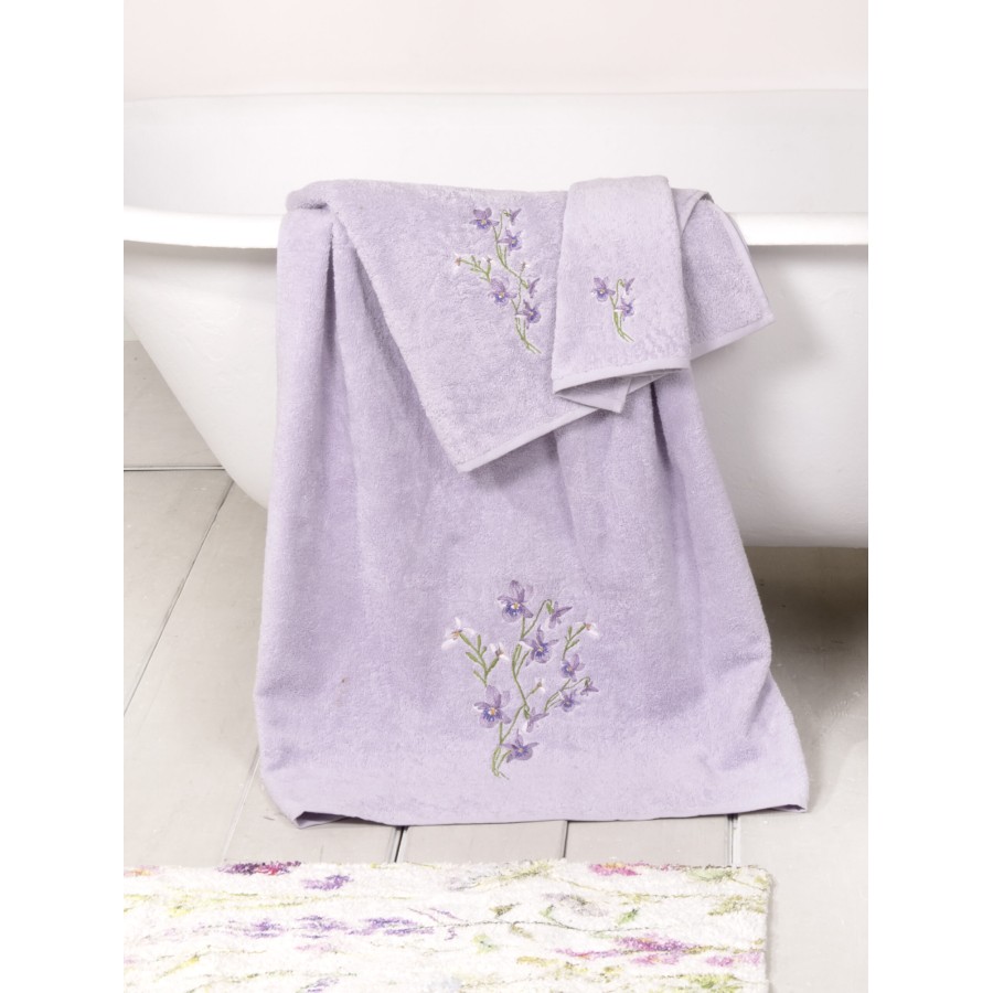 Nima Home Σετ Πετσέτες (30x50 + 50x90 + 70x140) - Merida Λιλά