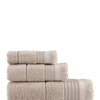 Nima Home Σετ Πετσέτες (30x50 + 50x90 + 70x140) Plush - Pink Ροζ