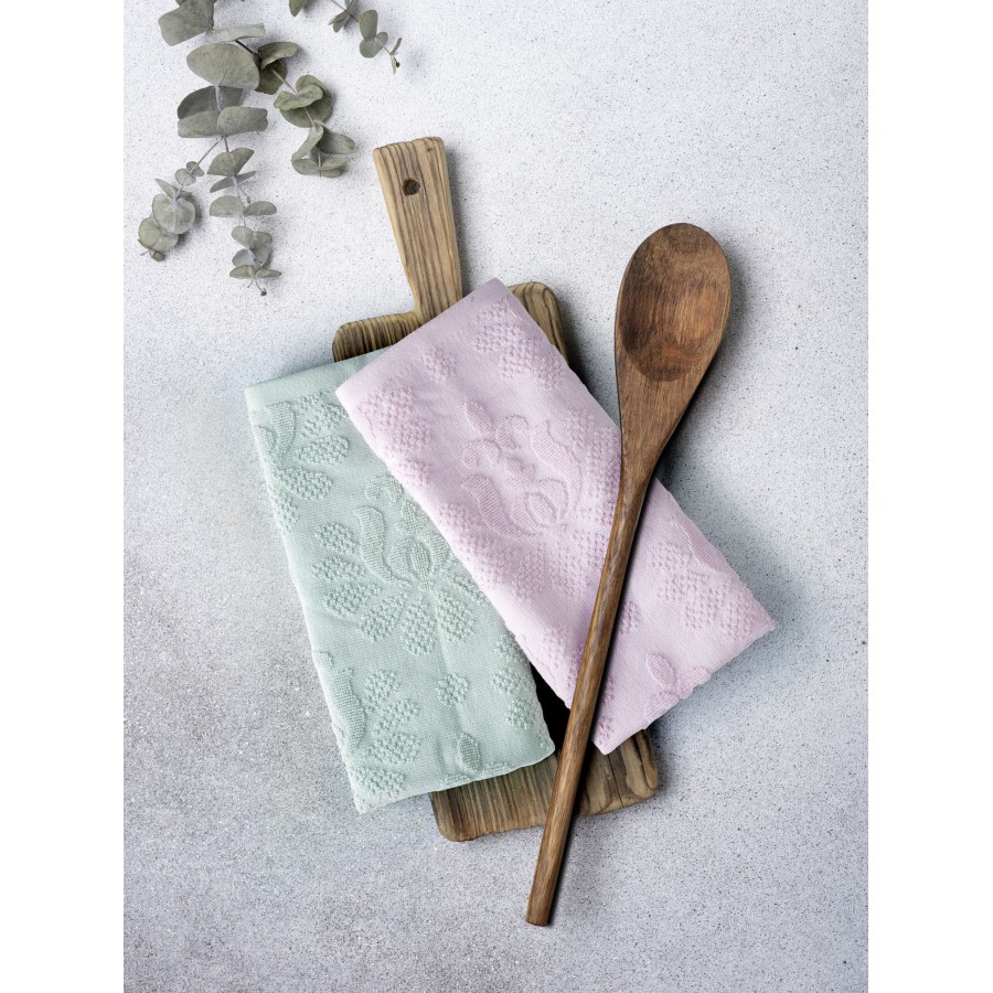 Nima Home Σετ Πετσέτες Κουζίνας (2 x 40x60) - Verve Λιλά, Μέντα