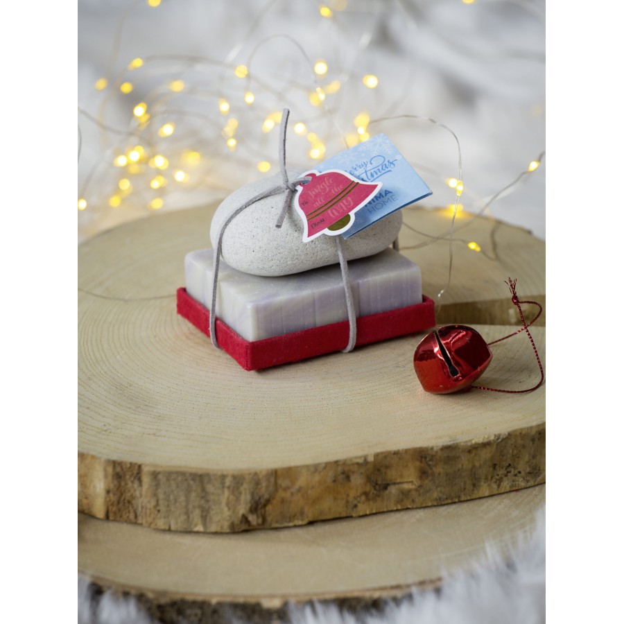 Nima Home Σετ Σαπούνι χειροποίητο 125g + Πέτρα απολέπισης - Xmas Bells