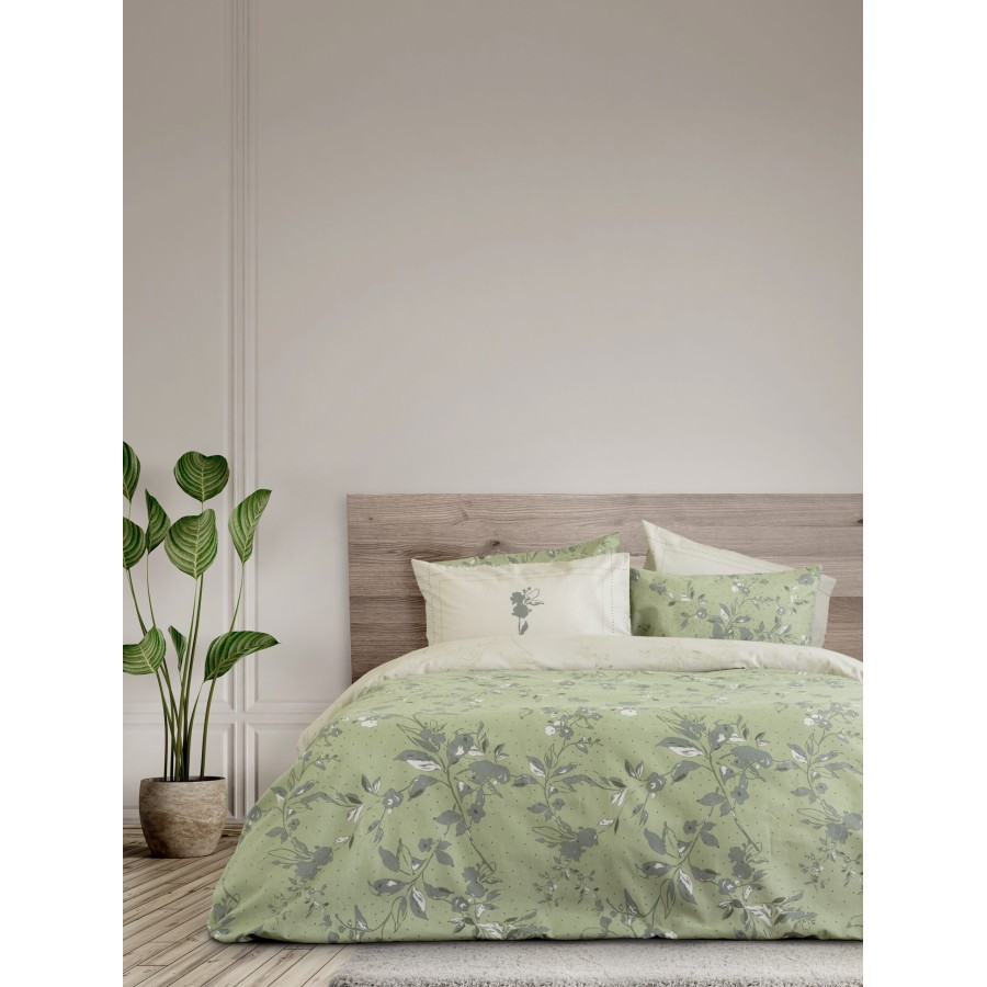 Nima Home Σετ Σεντόνια Μονά - Bernice Μέντα   (2 x 170x260   50x70)