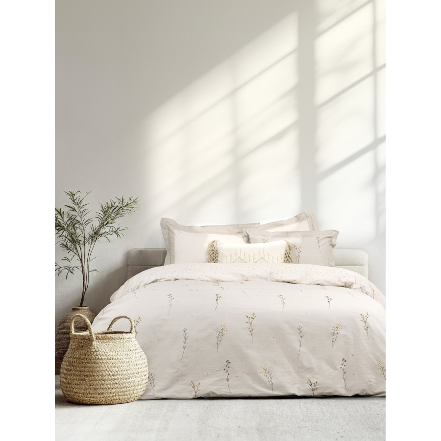 Nima Home Σετ Σεντόνια Μονά με Λάστιχο - Delicate Μπεζ     (1 x 100x200+32  x 170x260     52x72+5)