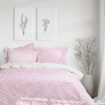 Nima Home Σετ Σεντόνια Υπέρδιπλα με Λάστιχο - Frozen Ροζ, Γκρι    (1 x 160x200+32  x 240x260 + 2    52x72+5)