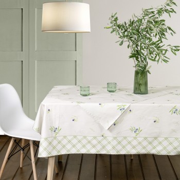 Nima Home Τραπεζομάντηλο 140x180 - Olive Μπεζ, Πράσινο