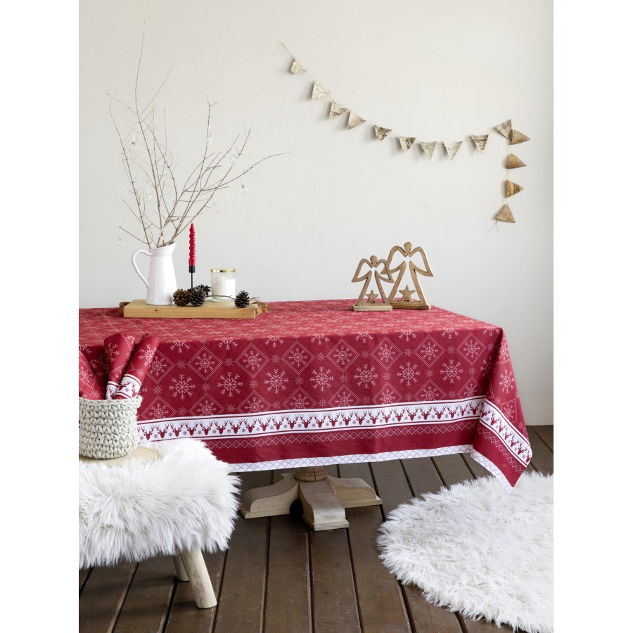 Nima Home Τραπεζομάντηλο 150x150 - Christmas Day Κόκκινο