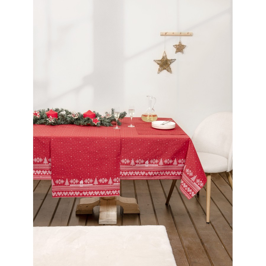 Nima Home Τραπεζομάντηλο 150x220 - Wonderland Κόκκινο