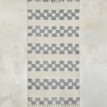 Nima Home Χαλάκι 60x130 - Lark Gray Εκρού, Γκρι