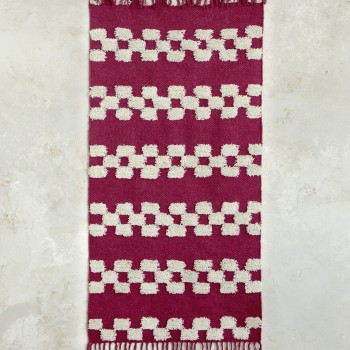 Nima Home Χαλάκι 60x130 - Lark Red Εκρού, Κόκκινο