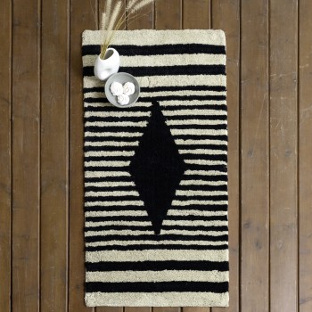 Nima Home Χαλάκι 70x140 - Zira Εκρού, Μαύρο