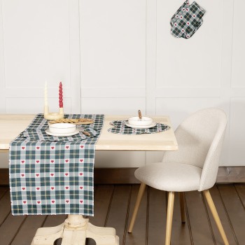 Nima Home Runner 45x140 - Christmas Love Πράσινο, Κόκκινο