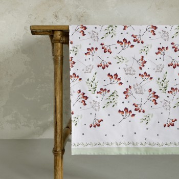 Nima Home Runner 48x150 - Mistletoe Λευκό,  Κόκκινο, Πράσινο