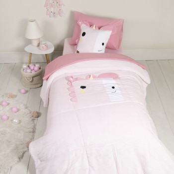 Nima Kids Κουβέρτα/Πάπλωμα Μονό 160x220 - Unicora Ροζ   160x220