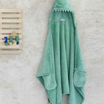 Nima Kids Παιδική κάπα 70x120 με κουκουλα - Sharky Μπλε