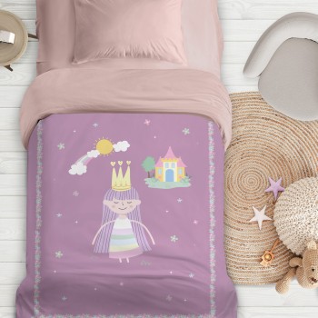 Nima Kids Πάπλωμα Μονό 160x240 - Carolina Μωβ   160x240