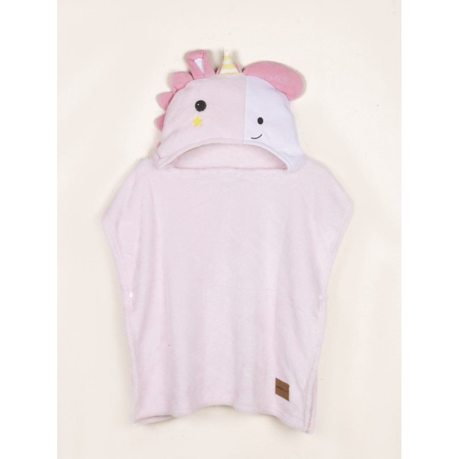 Nima Kids Πόντσο 70x70 (No 5/8) - Unicora Ροζ