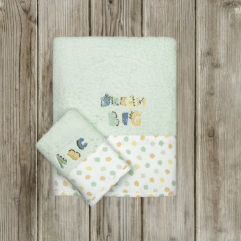 Nima Kids Σετ Πετσέτες (30x50 + 70x140) - Dream Big Τιρκουάζ