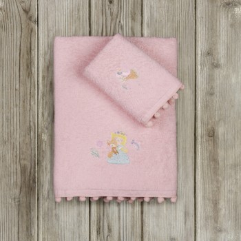 Nima Kids Σετ Πετσέτες (30x50 + 70x140) - Forest Fairy Ροζ