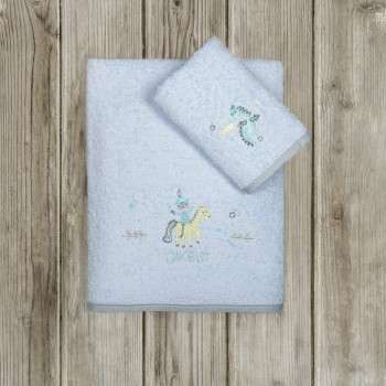 Nima Kids Σετ Πετσέτες (30x50 + 70x140) - Lancelot Γαλάζιο