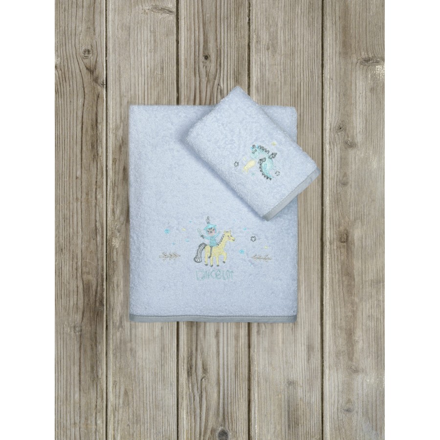Nima Kids Σετ Πετσέτες (30x50 + 70x140) - Lancelot Γαλάζιο