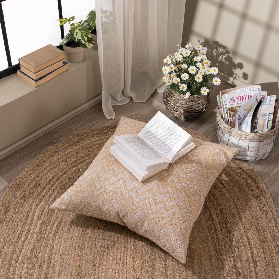 Μαξιλαροθήκη Piacenza 14 - 65x65cm δαπέδου με γέμιση