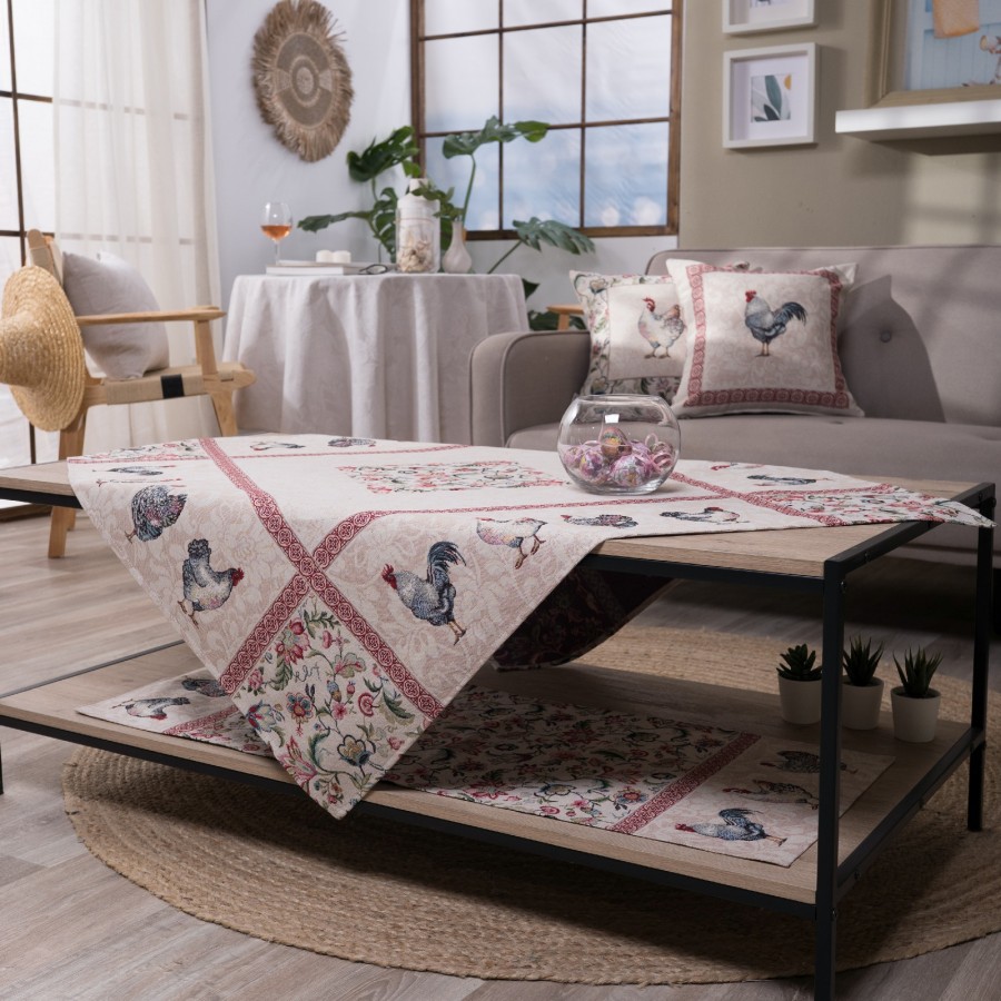Καρέ & Τραβέρσα Rooster Σετ 2 τεμαχίων - 100x100cm & 40x100cm