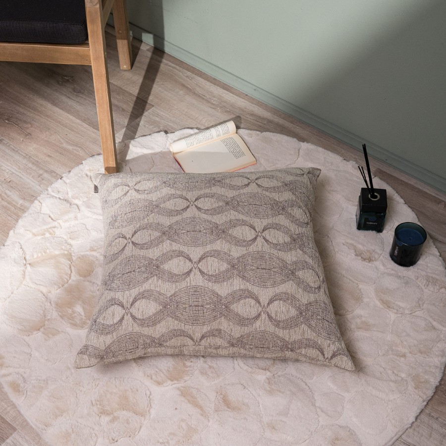 Μαξιλαροθήκη Garland 07 - 65x65cm δαπέδου με γέμιση