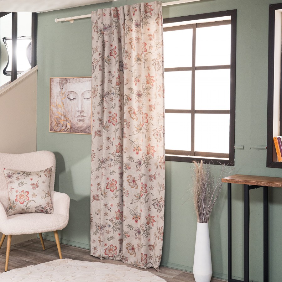 Κουρτίνα (Έτοιμη Ραμμένη) Frias - 140x260cm