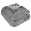 GREENWICH POLO CLUB ΚΟΥΒΕΡΤΟΠΑΠΛΩΜΑ RABBIT FAUX FUR KING PREMIUM 3964 GREY