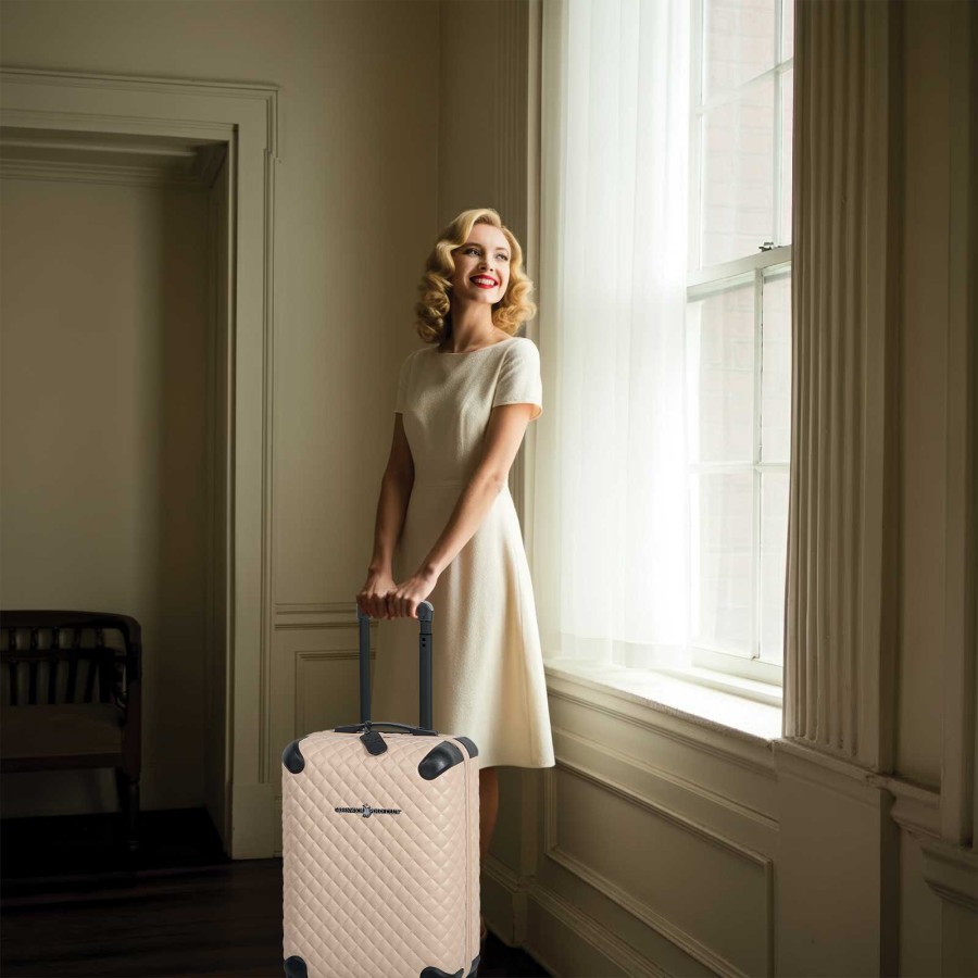 GREENWICH POLO CLUB ΒΑΛΙΤΣΑ ΚΑΜΠΙΝΑΣ 55Χ37Χ22 PREMIUM 7504 IVORY