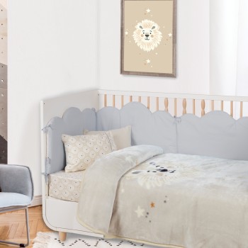 DAS BABY ΚΟΥΒΕΡΤΑ VELOUR ΚΟΥΝΙΑΣ RELAX 4979 TAUPE