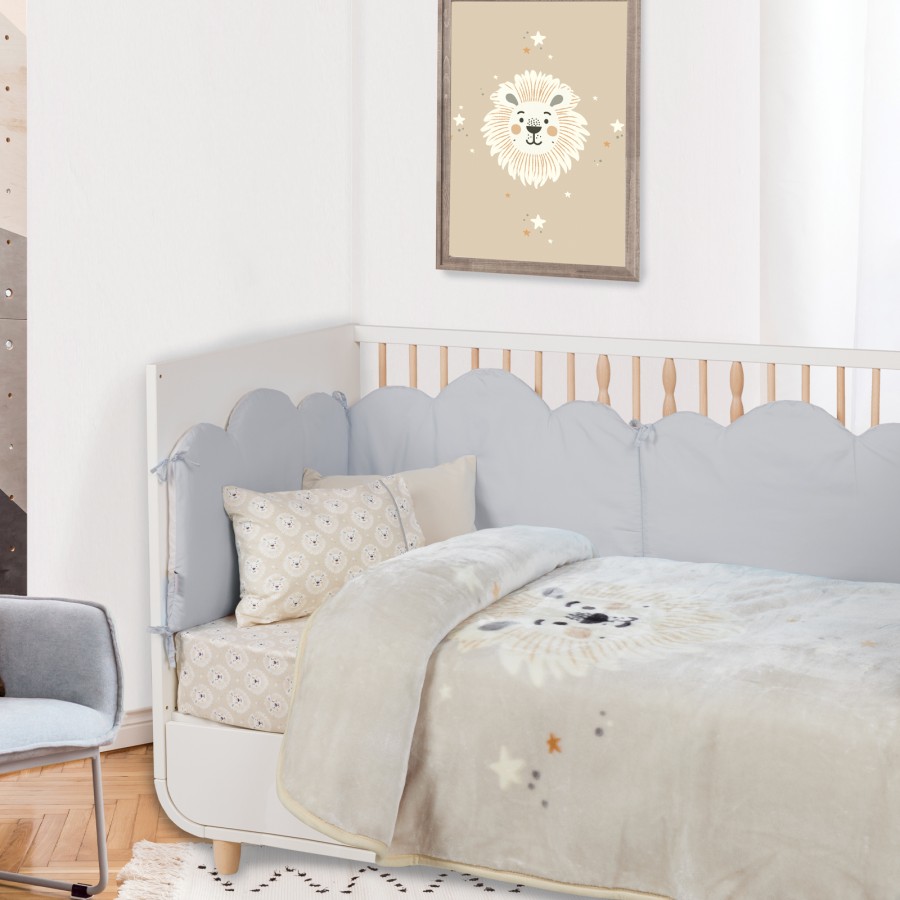 DAS BABY ΚΟΥΒΕΡΤΑ VELOUR ΚΟΥΝΙΑΣ RELAX 4979 TAUPE