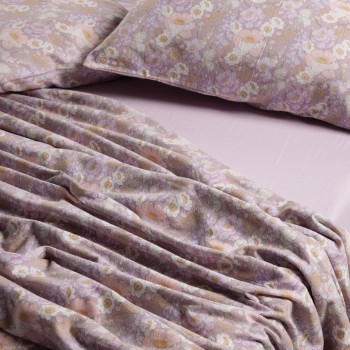 DAS HOME ΣΕΤ ΣΕΝΤΟΝΙΑ ΥΠΕΡΔΙΠΛΑ HAPPY FLANNEL 9682 GREY, LILAC