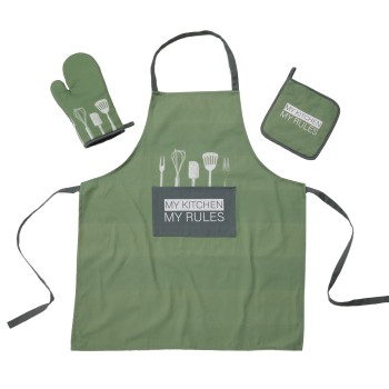 DAS HOME ΣΕΤ ΚΟΥΖΙΝΑΣ 3ΤΜΧ 0863 DARK MINT