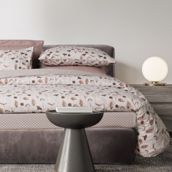 DAS HOME ΣΕΤ ΠΑΠΛΩΜΑΤΟΘΗΚΗ ΥΠΕΡΔΙΠΛΗ HAPPY FLANNEL 9681 BEIGE, BROWN