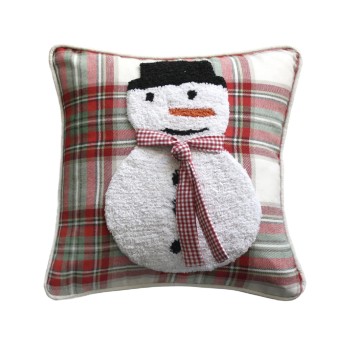 DAS HOME CHRISTMAS ΜΑΞΙΛΑΡΙ ΦΙΓΟΥΡΑΣ 40X40 0847 RED, WHITE