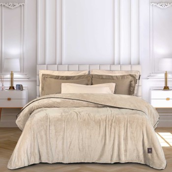 GREENWICH POLO CLUB ΚΟΥΒΕΡΤΑ FLEECE 170X240 ESSENTIAL 4438 BEIGE