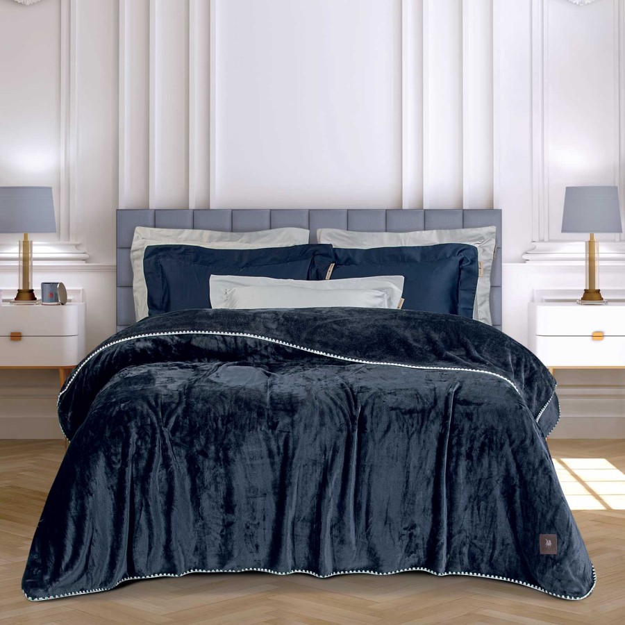 GREENWICH POLO CLUB ΚΟΥΒΕΡΤΑ FLEECE 170X240 ESSENTIAL 4442 ROYAL BLUE