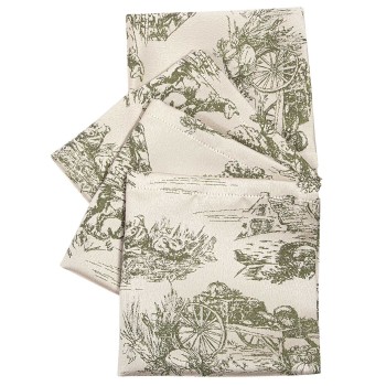 GREENWICH POLO CLUB ΣΕΤ ΠΕΤΣΕΤΕΣ ΦΑΓΗΤΟΥ 40Χ40 ESSENTIAL 3015 ECRU, OLIVE