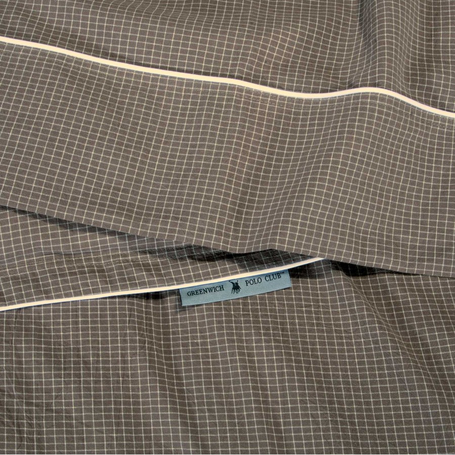GREENWICH POLO CLUB ΣΕΤ ΣΕΝΤΟΝΙΑ KING ESSENTIAL 2375 DARK TAUPE