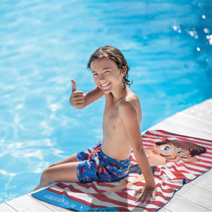 GREENWICH POLO CLUB JUNIOR ΠΕΤΣΕΤΑ ΘΑΛΑΣΣΗΣ 70Χ140 4181 BLUE, RED