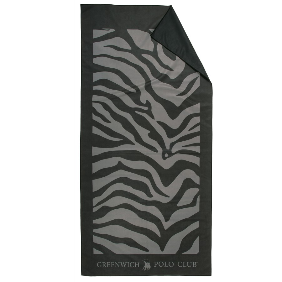 GREENWICH POLO CLUB ΠΕΤΣΕΤΑ ΘΑΛΑΣΣΗΣ 80Χ170 ESSENTIAL 5204 BLACK, GREY