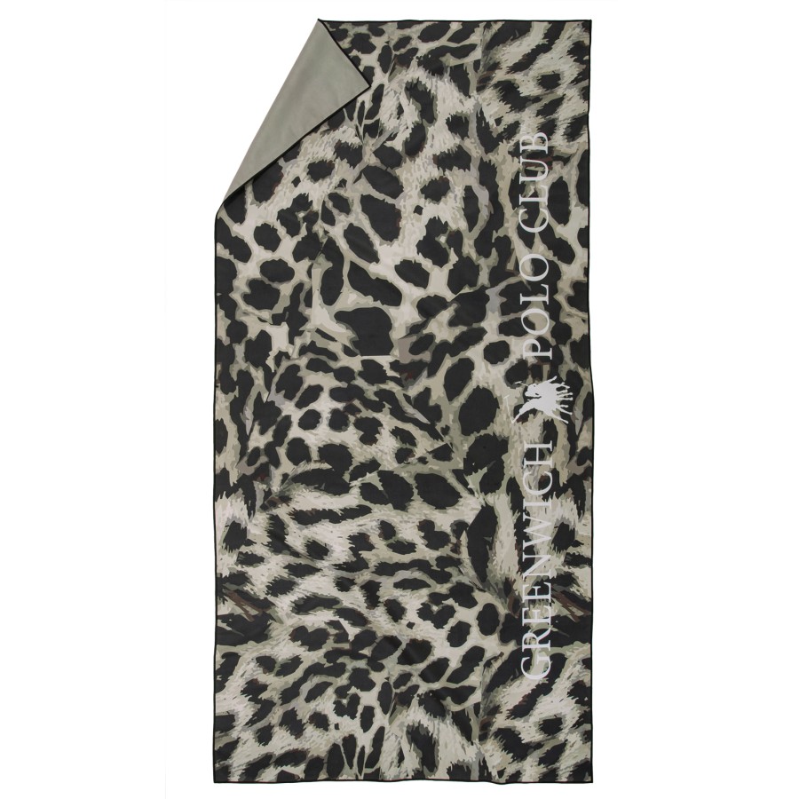 GREENWICH POLO CLUB ΠΕΤΣΕΤΑ ΘΑΛΑΣΣΗΣ 80Χ170 ESSENTIAL 5205 BLACK, TAUPE